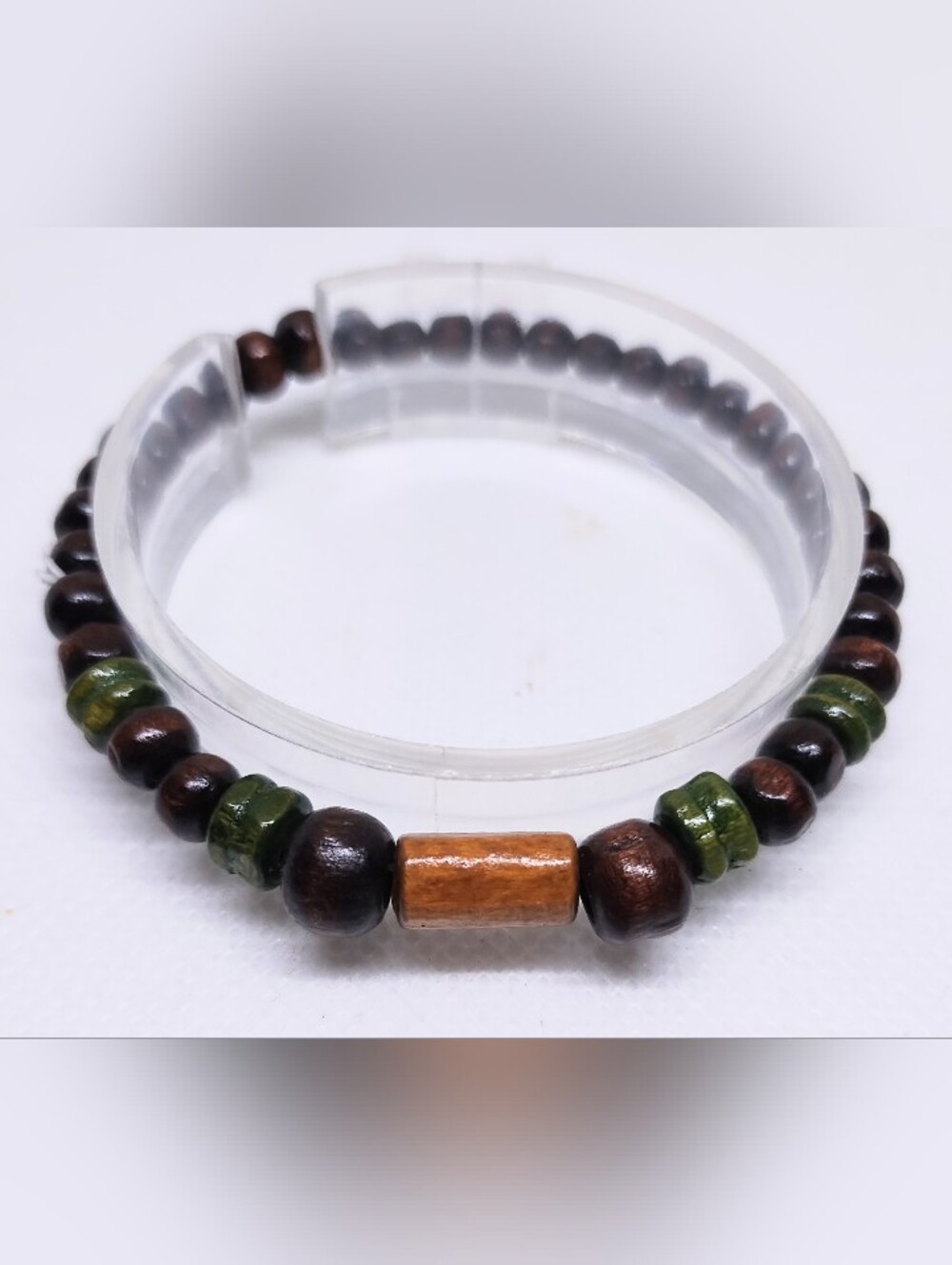 Men's Bracelet Beaded Beads‎ Brown New Jewelry G11